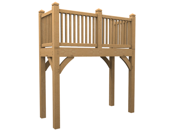 Outdoor Oak Balcony Scafell Pike
