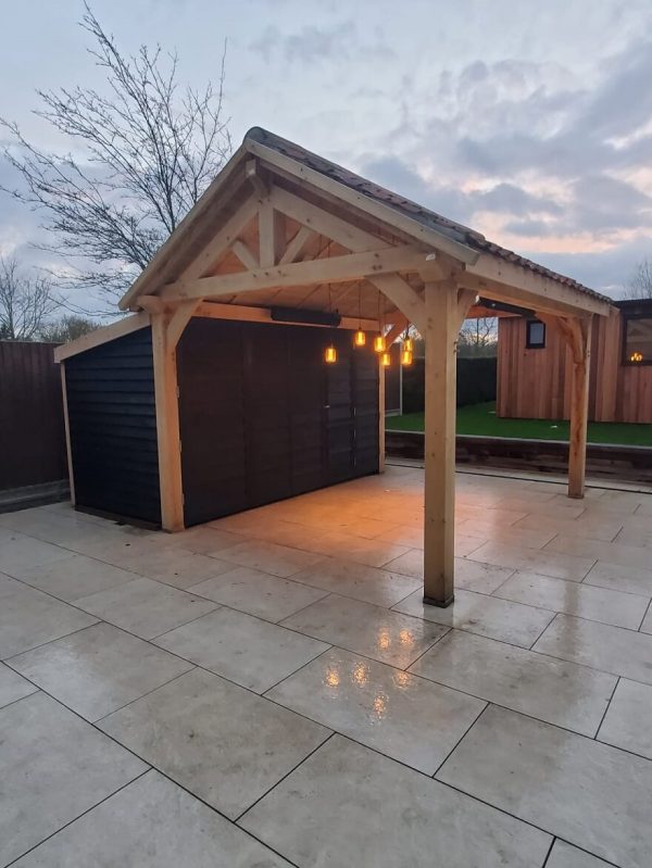 Oak Gazebos with Grillo Outdoor Kitchens | Timber Solution