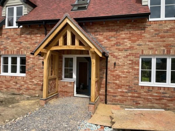 Oak Porch Minotaur Beetle - Bespoke Design by Timber Solution